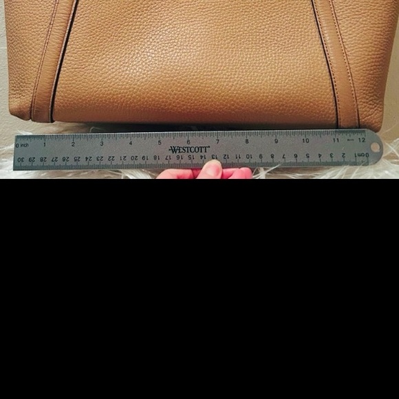 Kate Spade ♠️ New York Pebble Leather Tan Snap Tote New - Picture 7 of 7